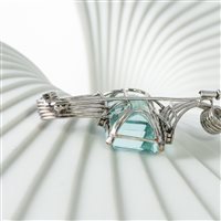 Cuneo - Corso Nizza 11 - Spilla Goldside Donna in Oro Acquamarina 0.60 Ct 82058968 - 82058968